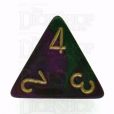 Chessex Gemini Green & Purple D4 Dice