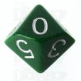 Role 4 Initiative Opaque Green & White D10 Dice