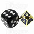 TDSO Metal Fire Forge Gold & Blue MINI 12mm D10 Dice