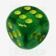 Chessex Borealis Maple Green & Yellow 16mm Spot Dice