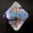 TDSO Particles Swirl Violet Sulfer D8 Dice