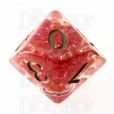 TDSO Sprinkles Beads Red D10 Dice