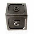 TDSO Metal Fire Forge Antique Nickel D6 Dice