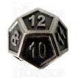 TDSO Metal Fire Forge Antique Nickel D12 Dice