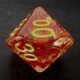 TDSO Confetti Butterfly Red & Yellow Percentile Dice