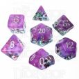 TDSO Confetti Layer Purple & Glitter 7 Dice Polyset