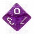 TDSO Glitter Purple D10 Dice