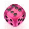 Chessex Borealis Pink 16mm D6 Spot Dice