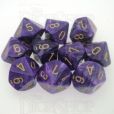 Chessex Vortex Purple 10 x D10 Dice Set