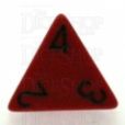 Chessex Opaque Red & Black D4 Dice