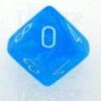 Chessex Cirrus Light Blue D10 Dice - Discontinued