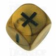 Grey Ghost Olympic Pearl Gold Fudge Fate D6 Dice