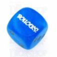 Chessex Velvet Bright Blue BOLLOCKS Logo D6 Spot Dice