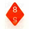Chessex Translucent Orange & White D8 Dice