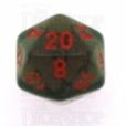 Chessex Translucent Smoke & Red D20 Dice