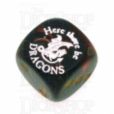 Chessex Scarab Blue Blood Here There Be Dragons D6 Spot Dice