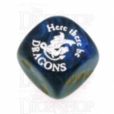Chessex Scarab Royal Blue Here There Be Dragons D6 Spot Dice