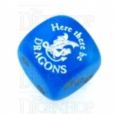 Chessex Velvet Bright Blue Here There Be Dragons D6 Spot Dice