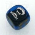 Chessex Gemini Black & Blue BOOM Logo D6 Spot Dice