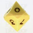 GameScience Opaque Saffron Yellow & Black Ink D10 Dice