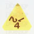 GameScience Opaque Saffron Yellow & Black Ink D4 Dice