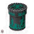 Q Workshop Zombie Black Leather Dice Cup & Holder with Lid