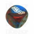 Chessex Gemini Blue & Red with Gold AAAGH Logo D6 Spot Dice