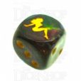 Chessex Lustrous Shadow Naked Lady D6 Spot Dice