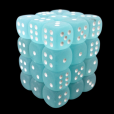 Chessex Frosted Teal & White 36 x D6 Dice Set