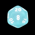Chessex Frosted Teal & White D20 Dice