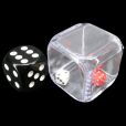 Koplow 3 in a Cube Red & White 25mm Dice