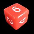 Role 4 Initiative Opaque Red & White D6 Dice 2022