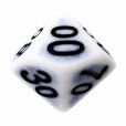 TDSO Opaque Antique Ghostly Blue Percentile Dice
