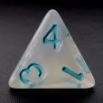TDSO Winter Frost Turquoise D4 Dice