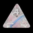 TDSO Ribbon Pink Butterfly D4 Dice
