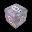 TDSO Ribbon Pink Butterfly D6 Dice