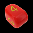 Role 4 Initiative Opaque Red & Yellow Arch D4 Dice 2022