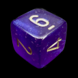 Chessex Borealis Royal Purple & Gold Luminary D6 Dice