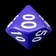 CLEARANCE Impact Opaque Purple & White D6 Dice