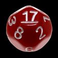 Impact Opaque Red & White D17 Dice