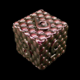 TDSO Metal Pink Iridescent Dragon Scale D6 Dice