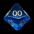 TDSO Zircon Glass Sapphire with Engraved Numbers 16mm Precious Gem Percentile Dice
