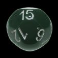 Impact Opaque Green & White D15 Dice
