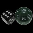 Impact Opaque Green & White D26 Dice
