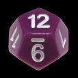 CLEARANCE Impact Opaque Green & White D12 Dice