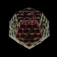 TDSO Metal Pink Iridescent Dragon Scale D12 Dice