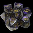 TDSO Duel Purple & Steel with Gold 7 Dice Polyset