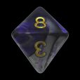 TDSO Duel Purple & Steel with Gold D8 Dice