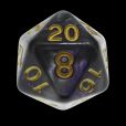 TDSO Duel Purple & Steel with Gold D20 Dice