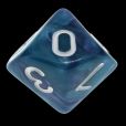 TDSO Duel Purple & Teal with White D10 Dice